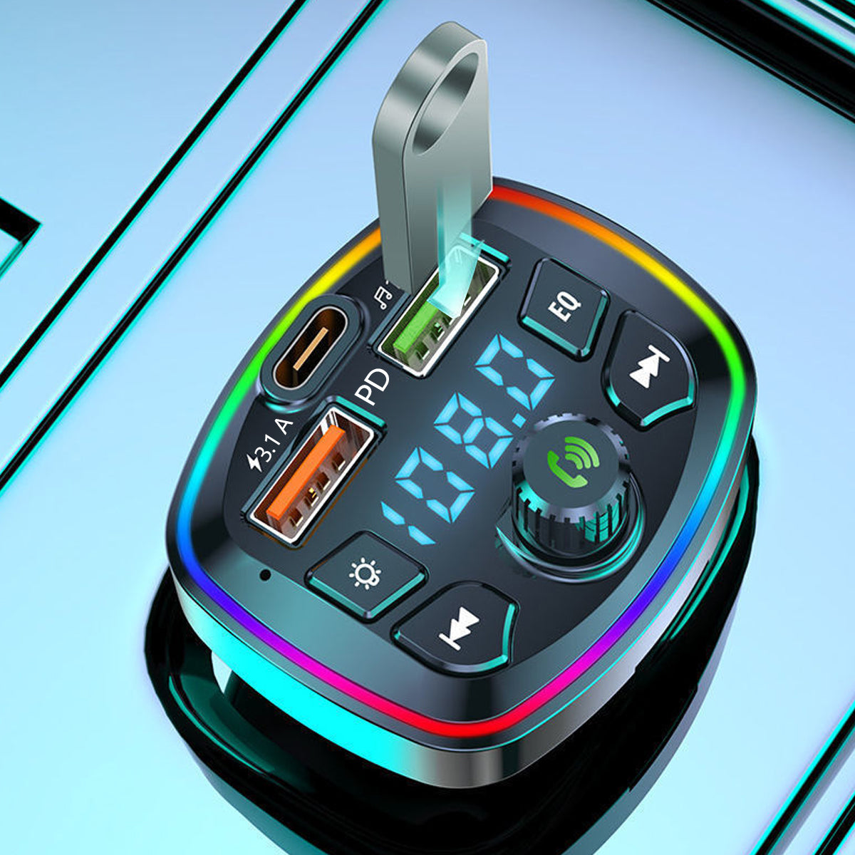 Bluetooth FM Transmitter Car MP3 Charger