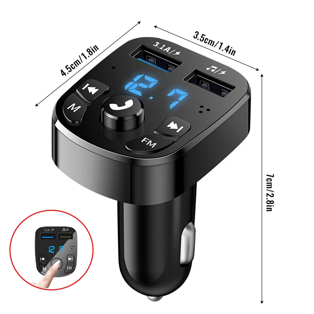 Bluetooth 5.0 FM Transmitter Car Charger