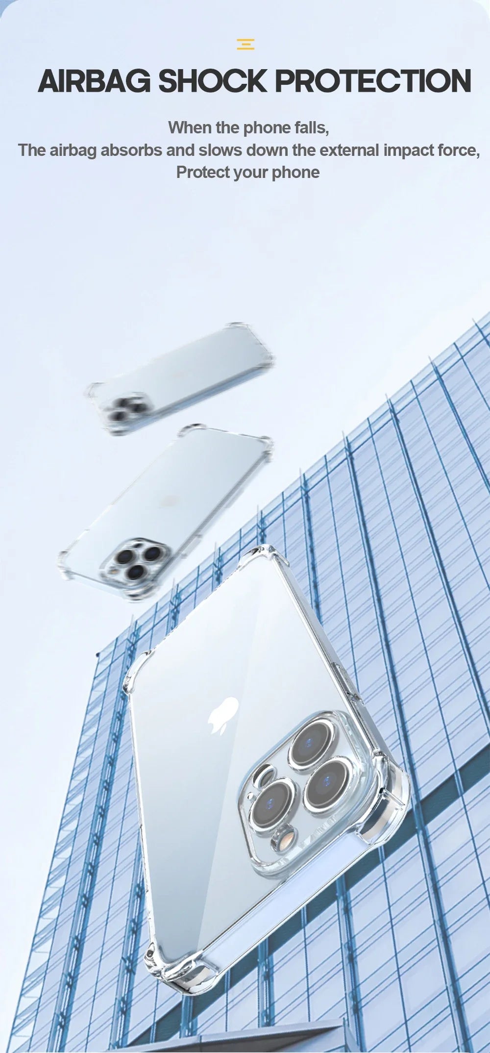 Clear Shockproof Lens Case