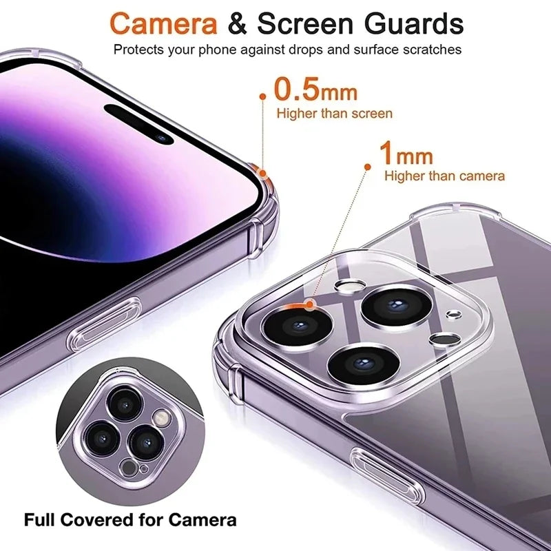 Clear Shockproof Lens Case
